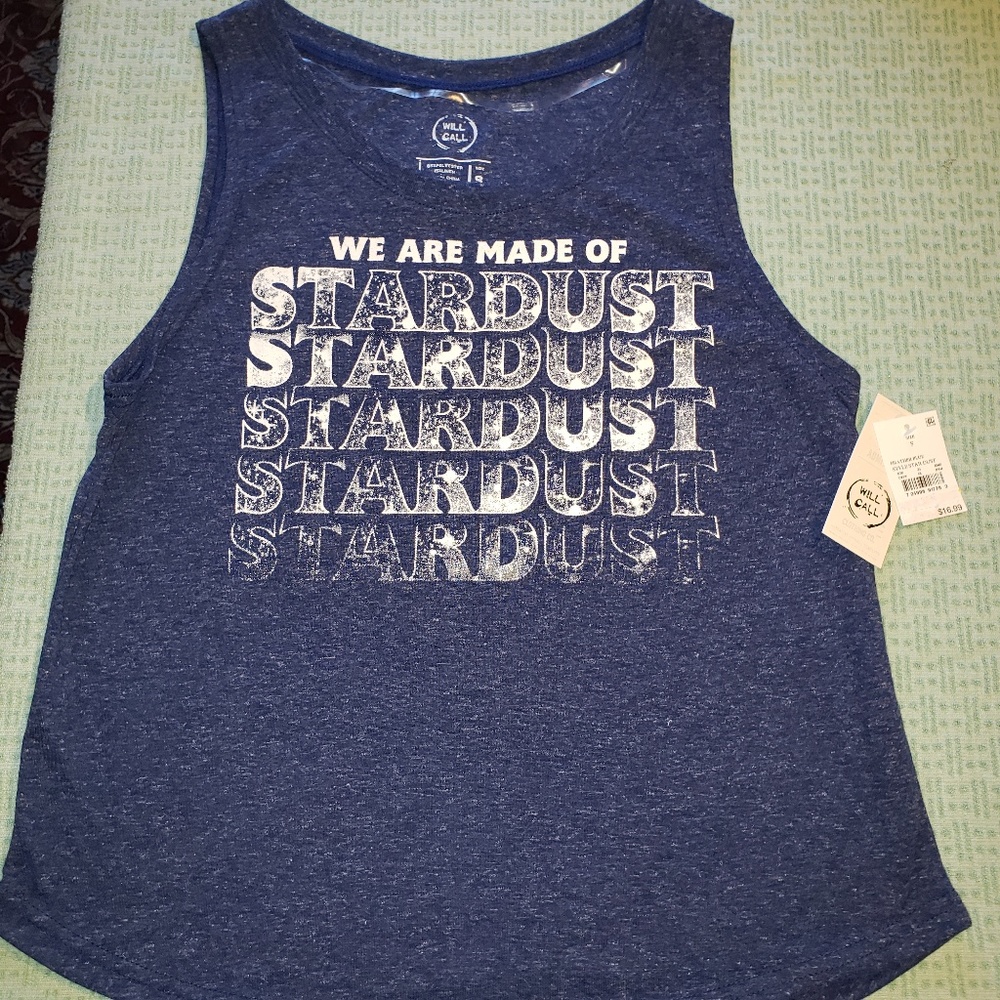 Heather blue ‎ Sleepshirt with White Lettering XS